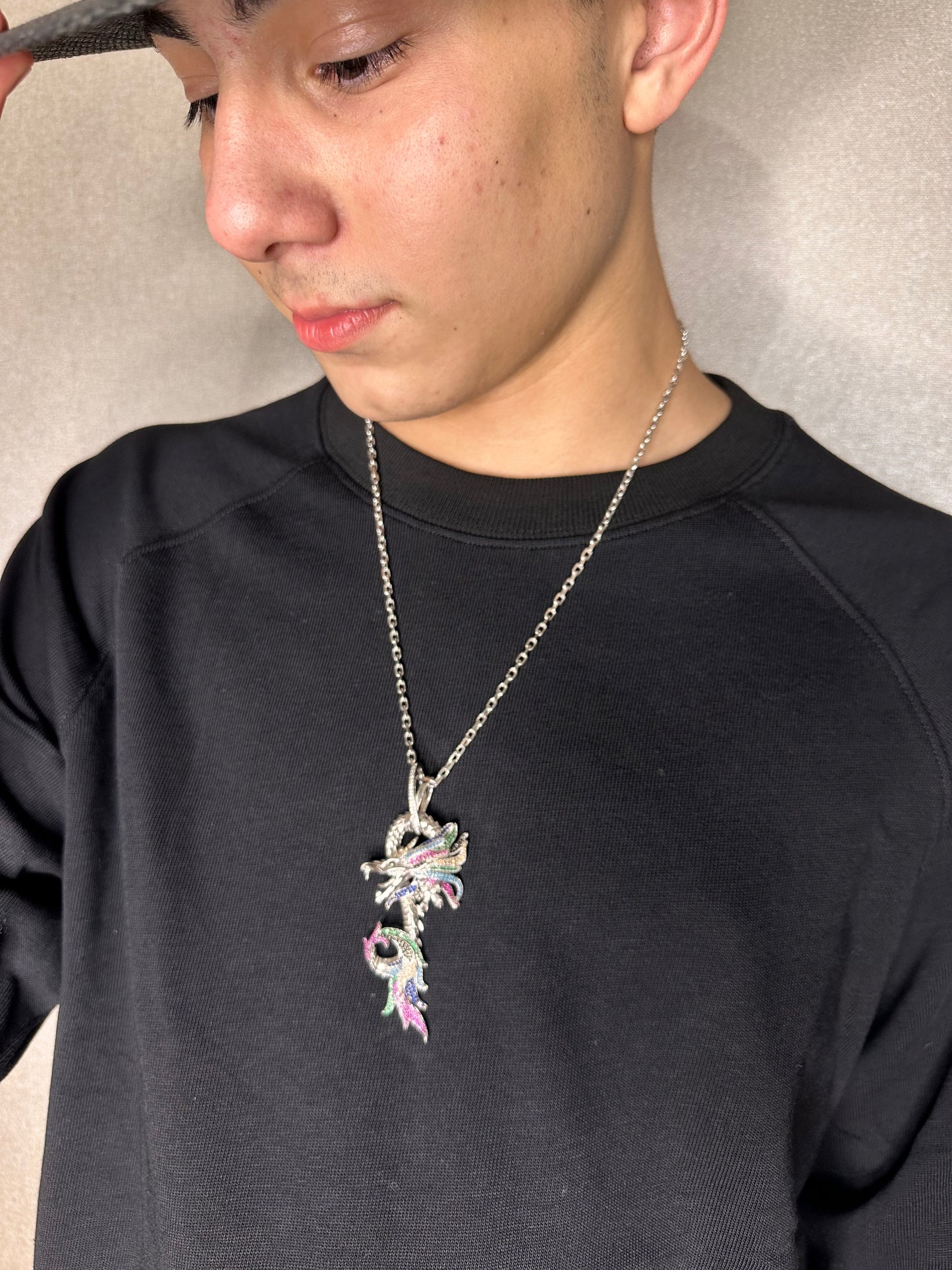 Gökkuşağı Silver Dragon Kolye