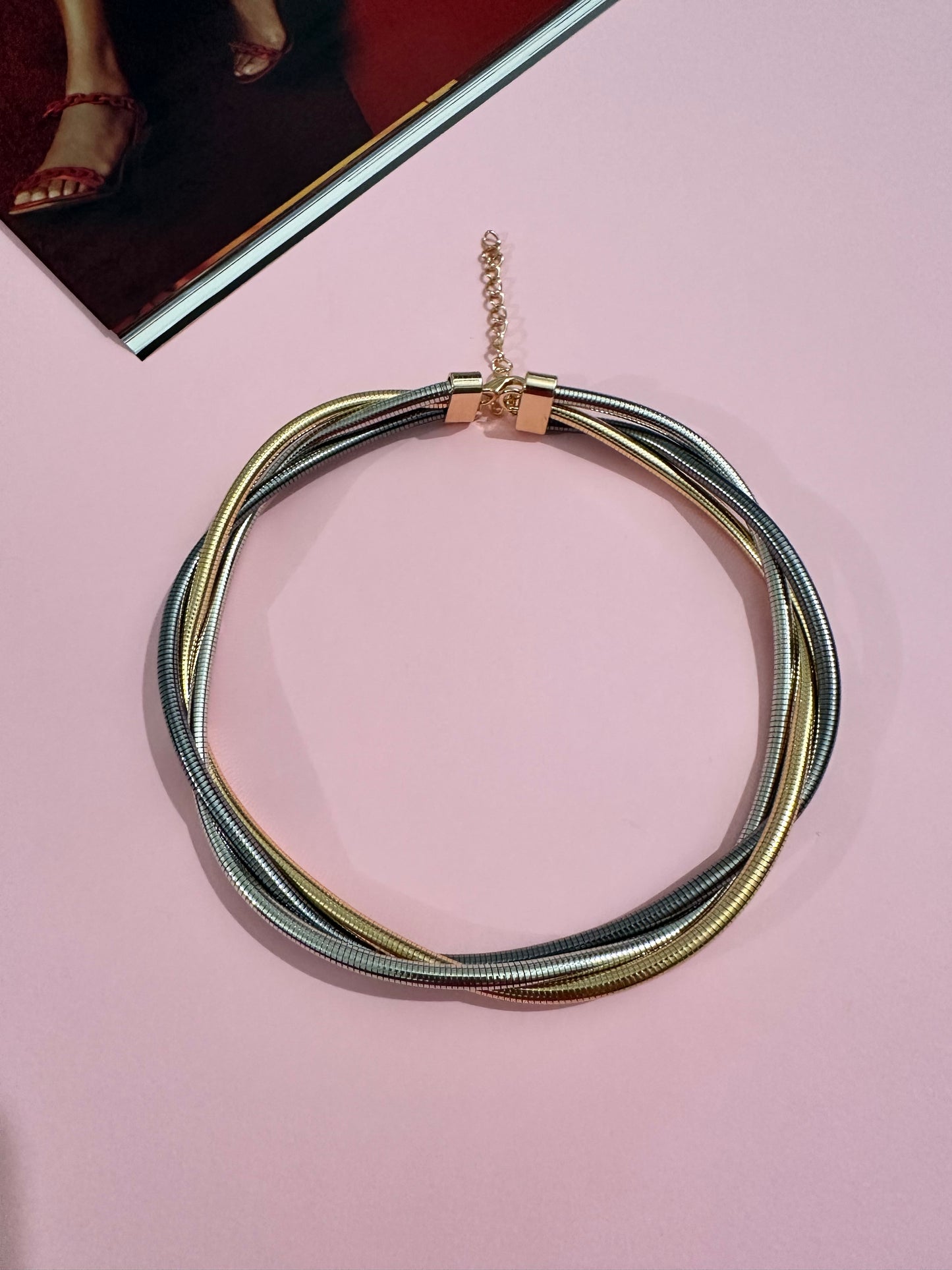 Trio Line Kolye Bilezik Küpe Set