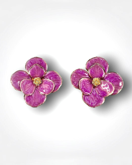 Pembe Menekşe Küpe