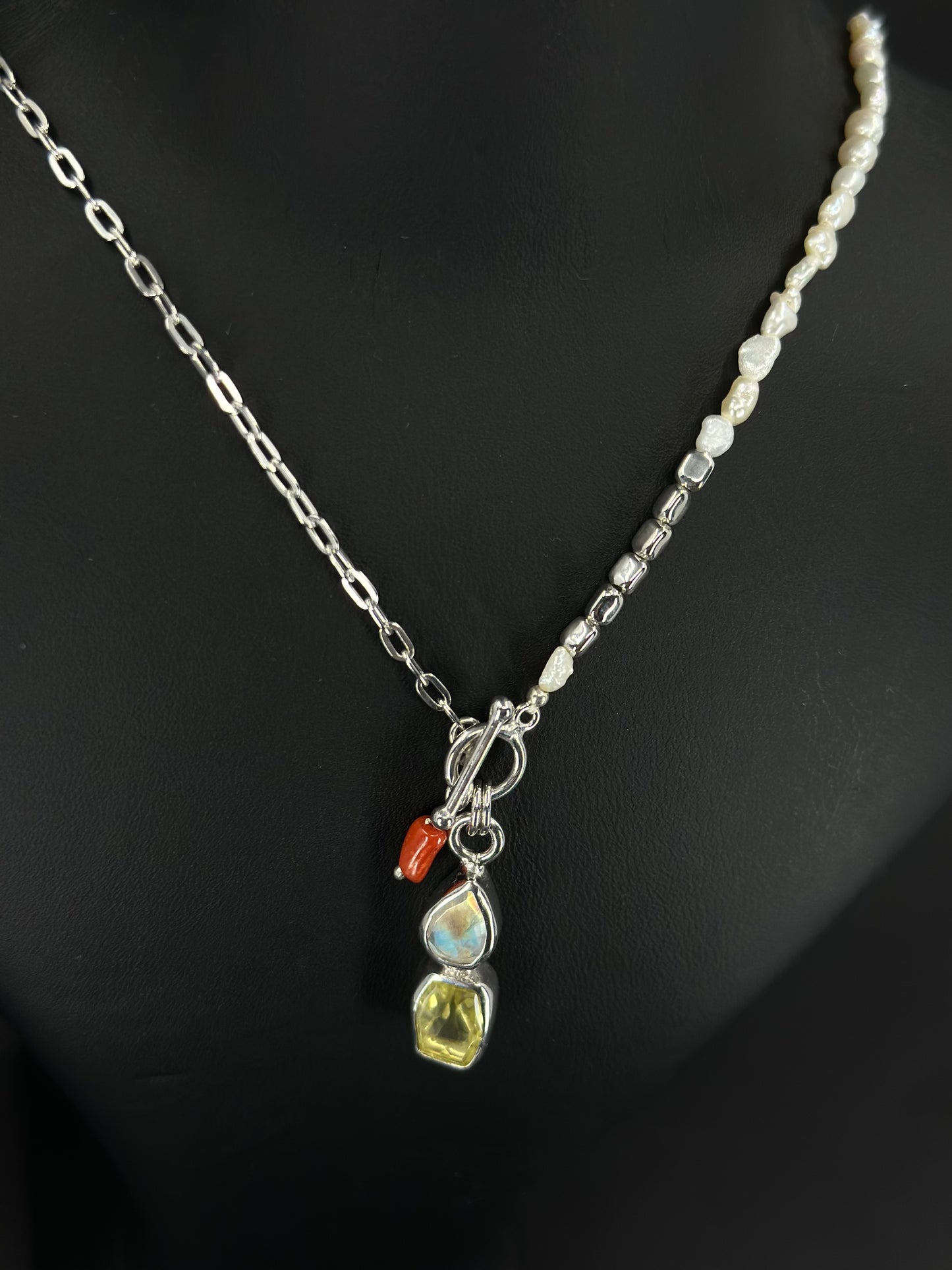 Seyran İnci Kolye Opal Ametist