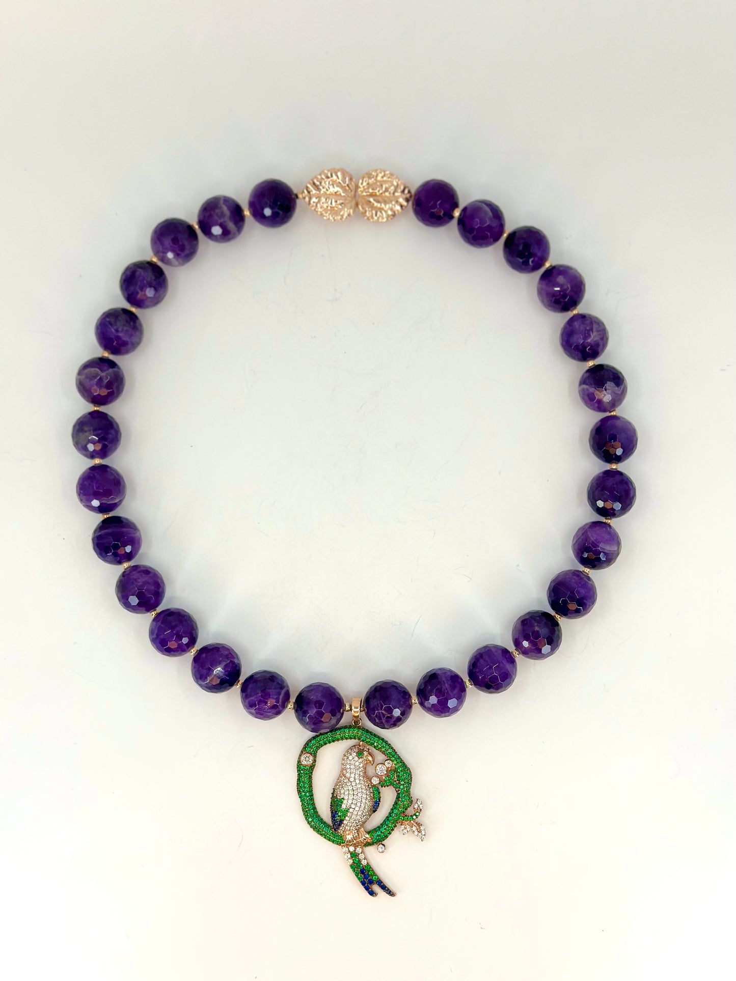 Parrot Amethyst Necklace