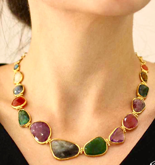 Altın Has Taş Kolye