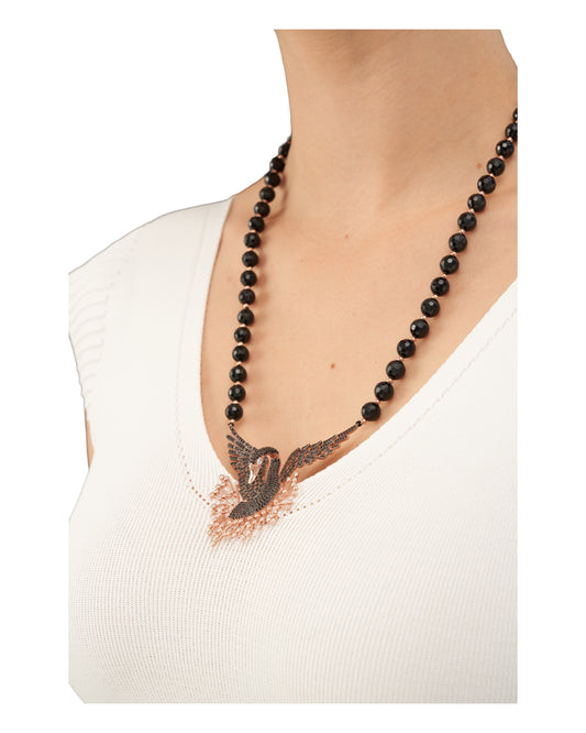 Siyah Kuğu Oniks Kolye