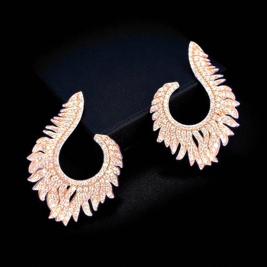 18K Altın Kaplama 925 Ayar Gümüş Salkım Küpe