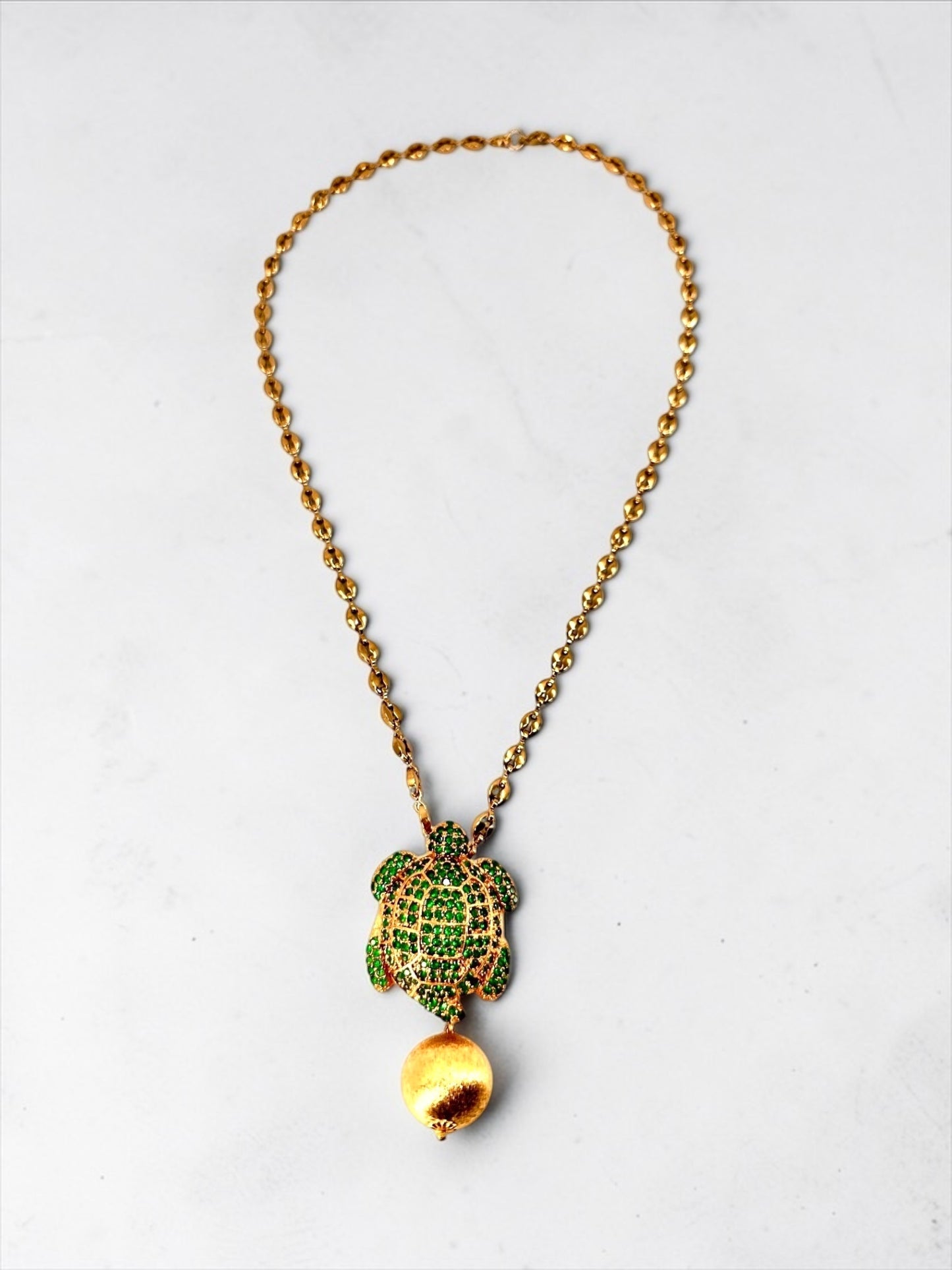Green Turtle Necklace