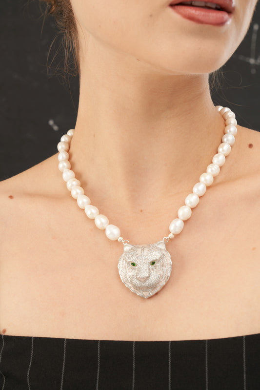Bengal Tiger Pearl Necklace