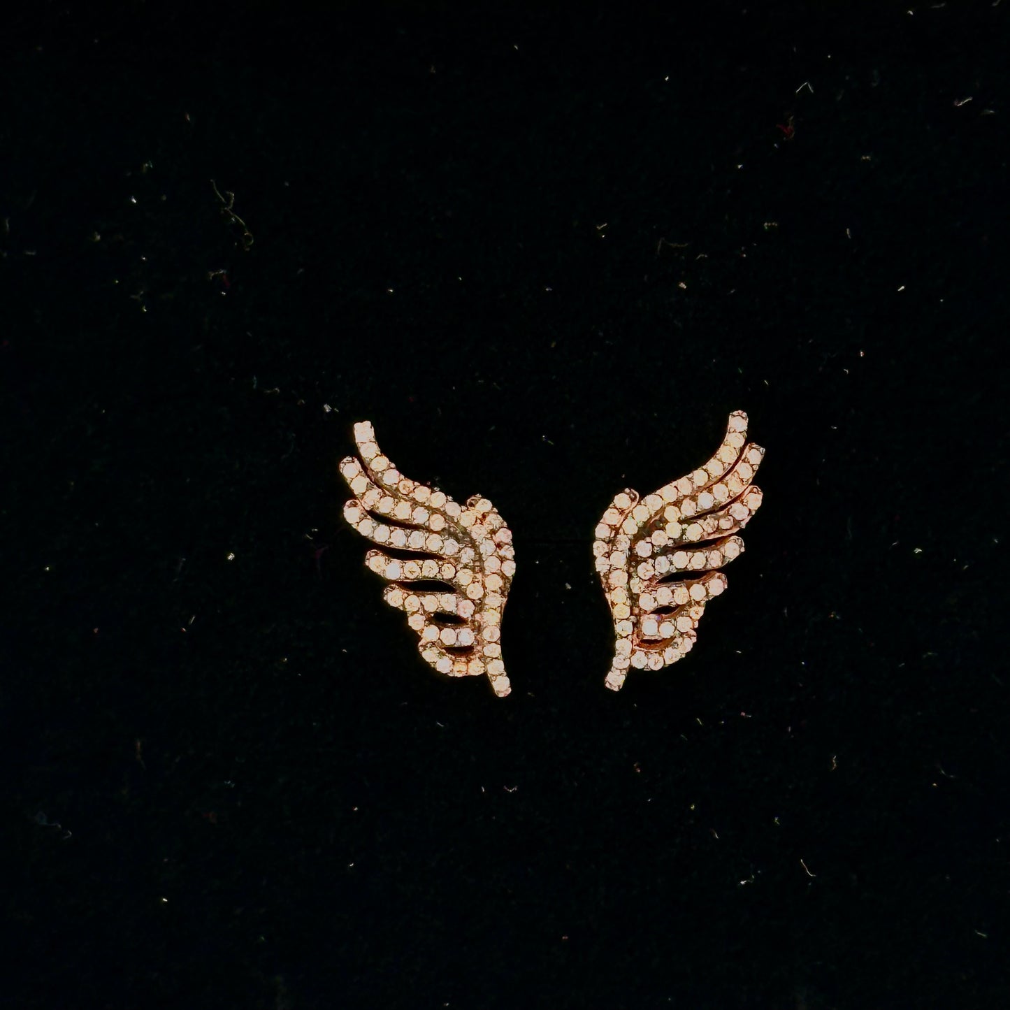 Wine-Colored Wing Earring