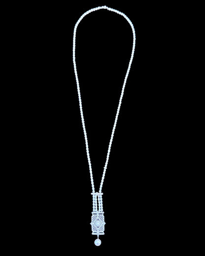 Diamond Pearl Necklace