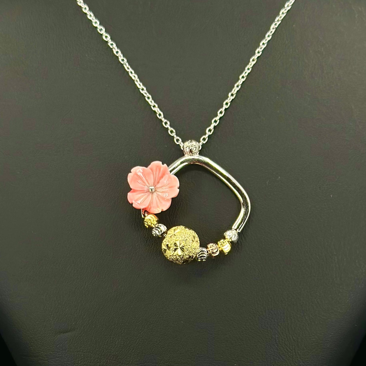 Floral Square Necklace