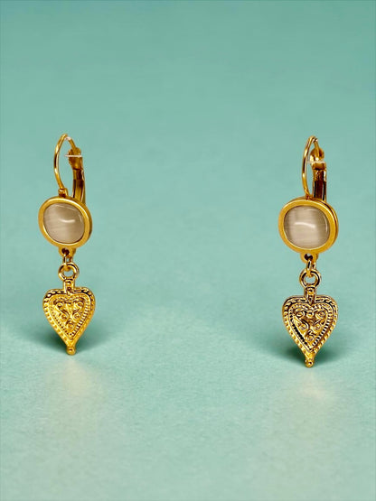 Halef Yildiz Heart Earrings