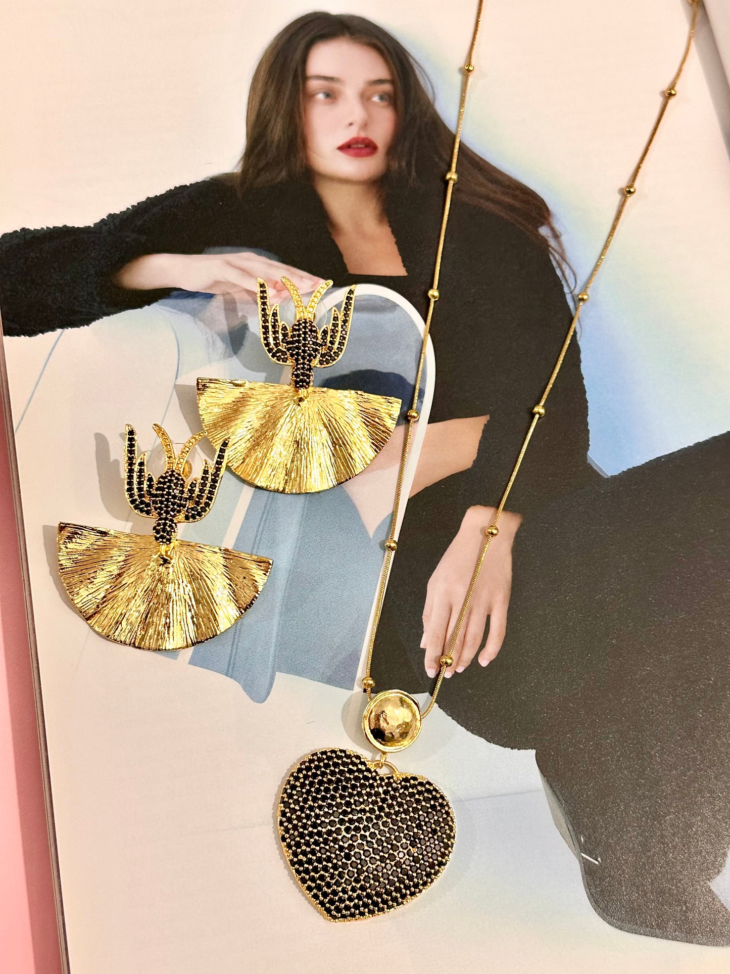 Kırlangıçların Aşkı Kolye Küpe Set