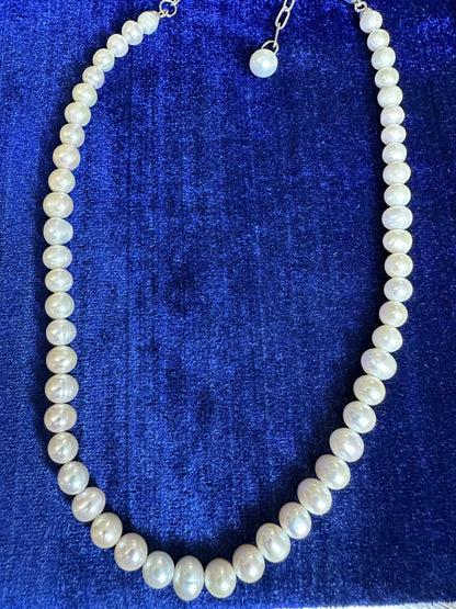 Natural Baroque Pearl Necklace (Unisex)