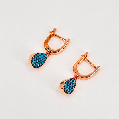 Turquoise Teardrop Earrings