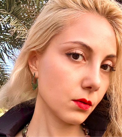 Yeşil Salkım Küpe