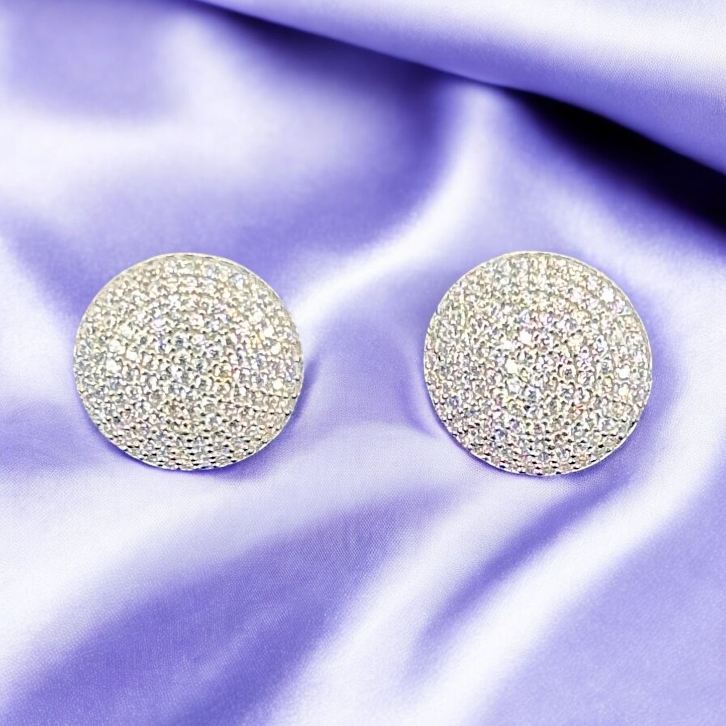 Silver Circle Earrings