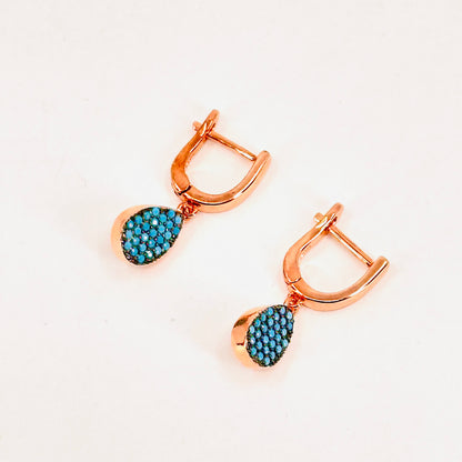 Turquoise Teardrop Earrings