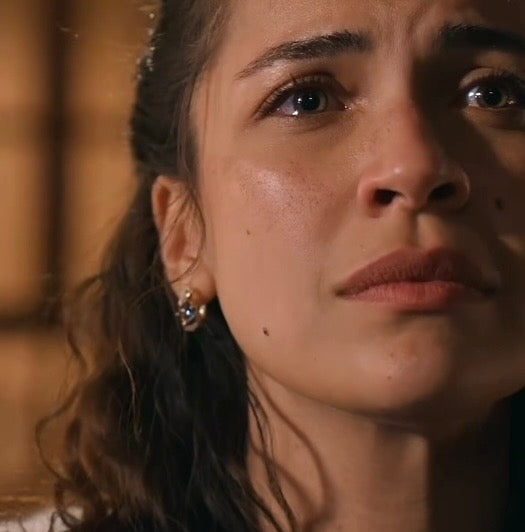 Halef Yıldız Mor Küpe