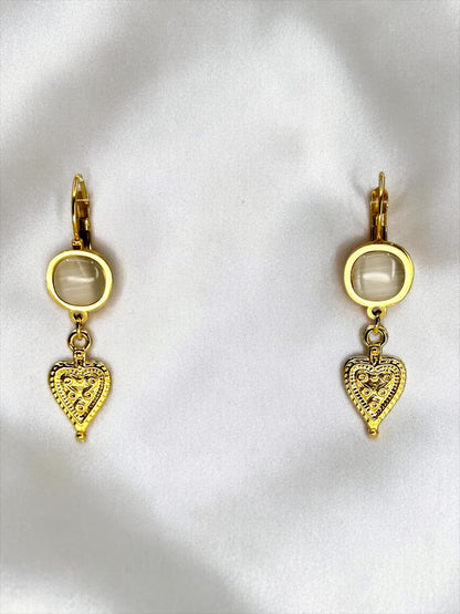 Halef Yildiz Heart Earrings