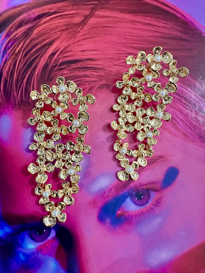 Handcrafted Gold-Plated Ivy Earrings