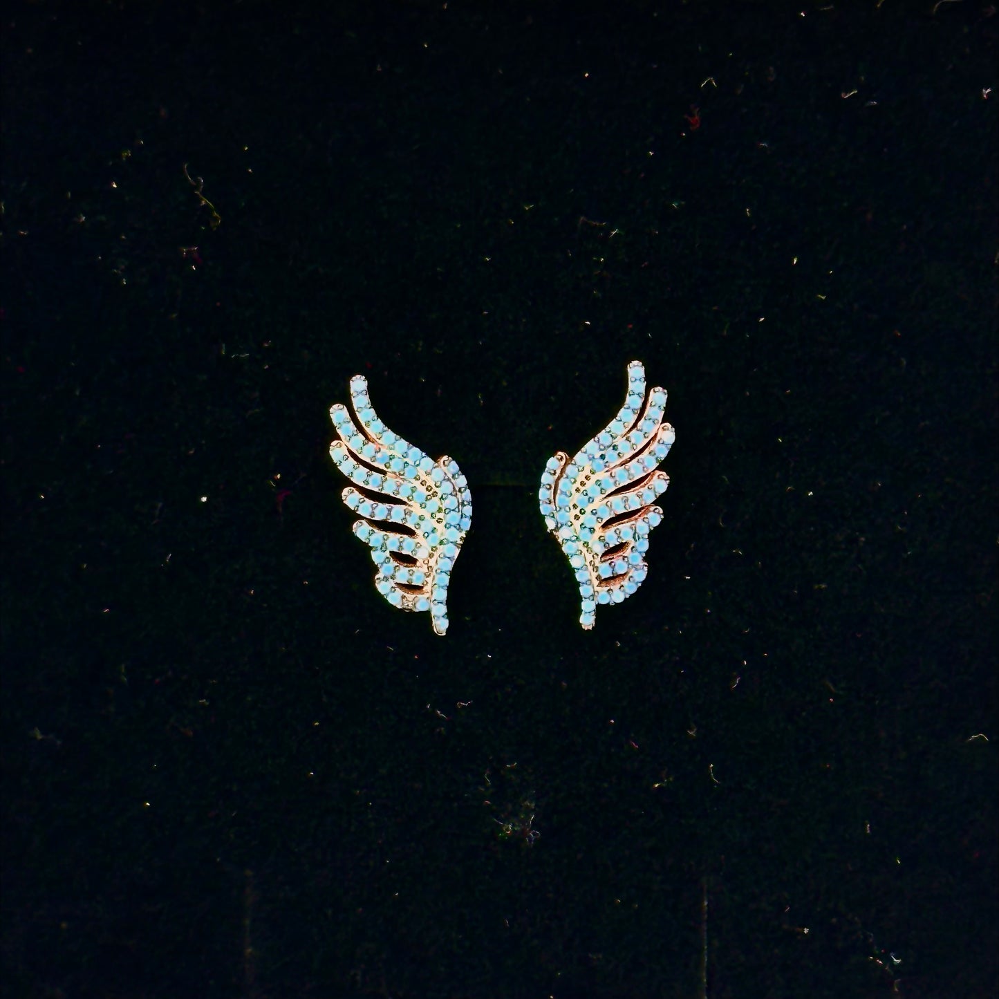 Blue Wing Earrings