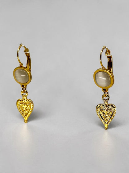 Halef Yildiz Heart Earrings