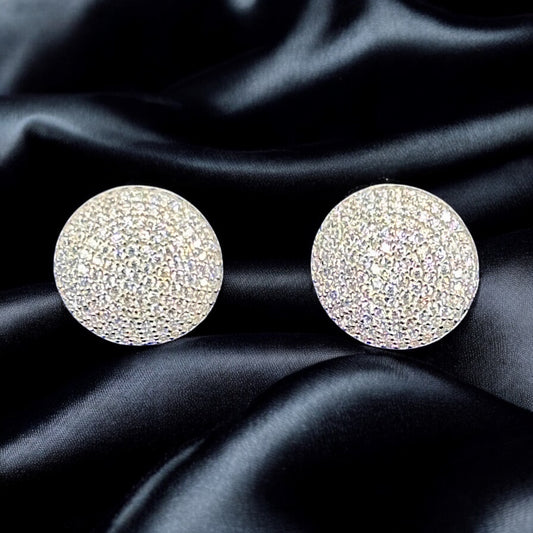 Silver Circle Earrings