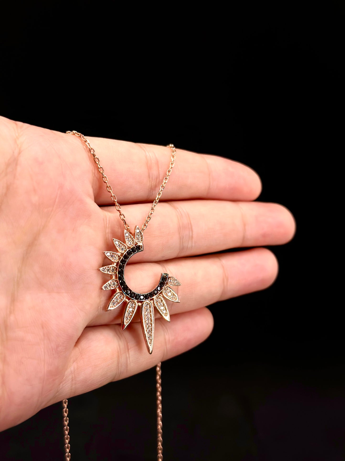 Silver Sun Necklace