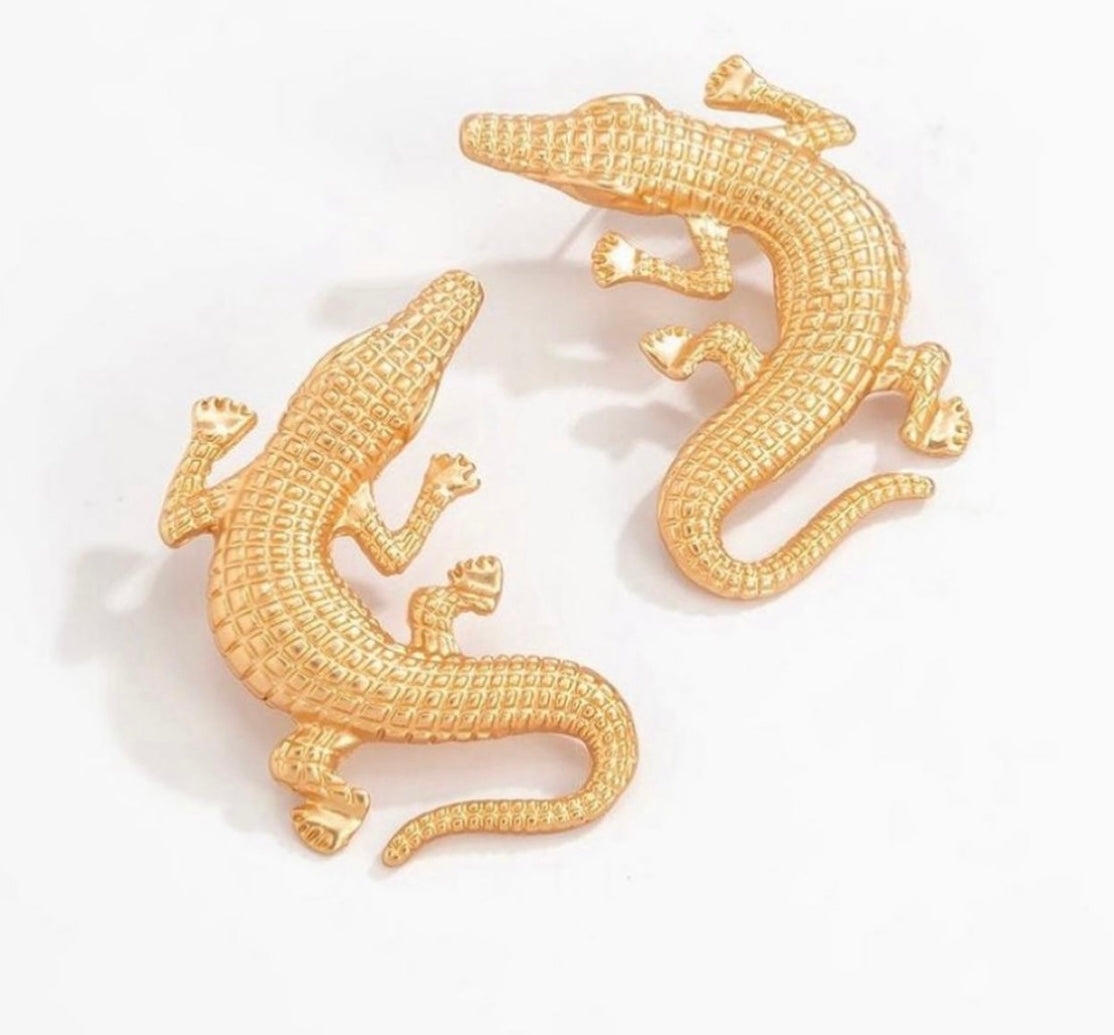 Crocodile Earrings