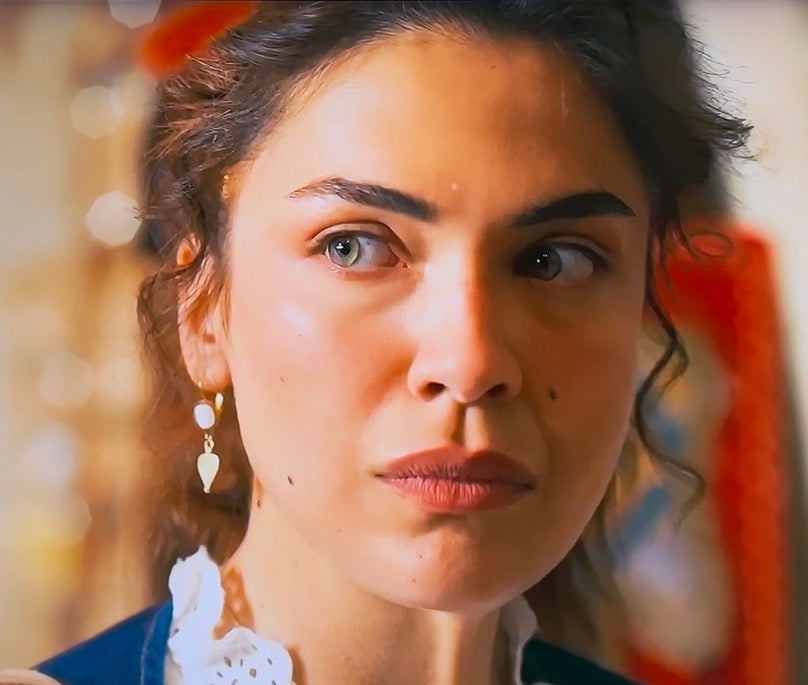 Halef Yıldız Kalp Küpe