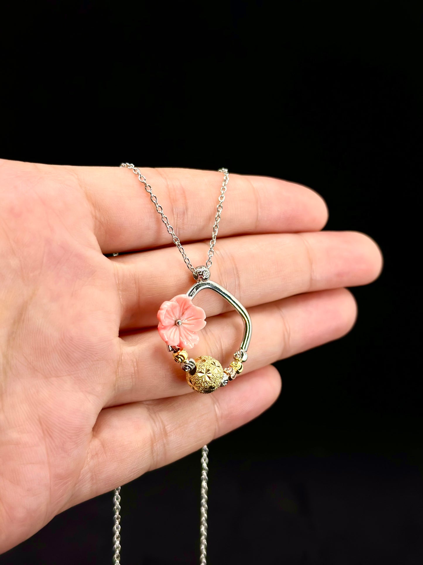 Floral Square Necklace