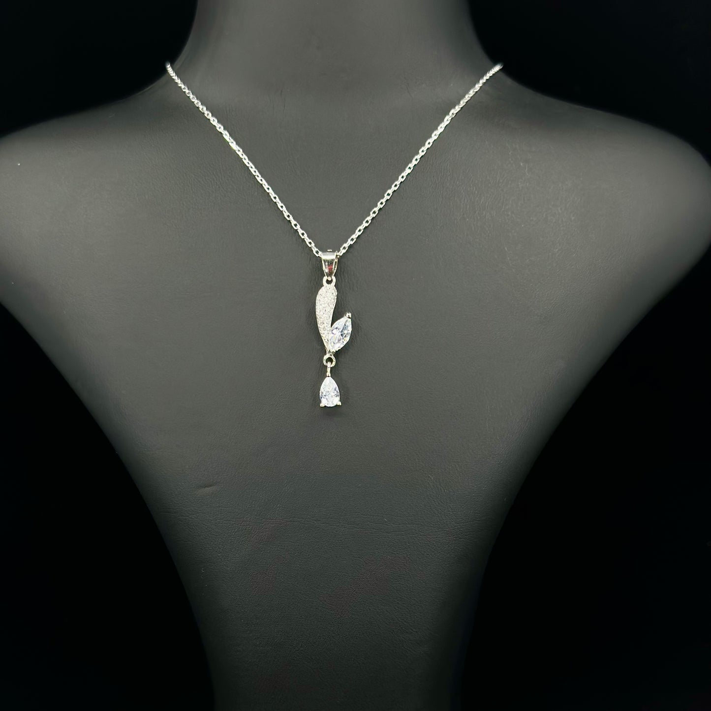 Silver Teardrop Necklace