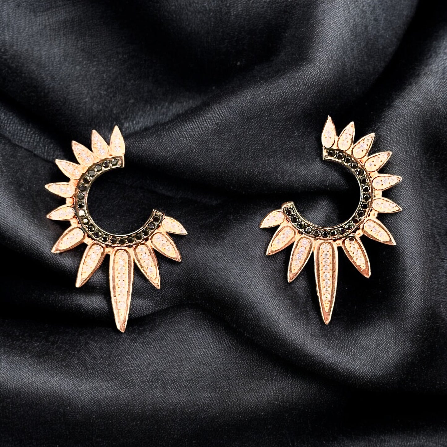 Silver Sun Earrings