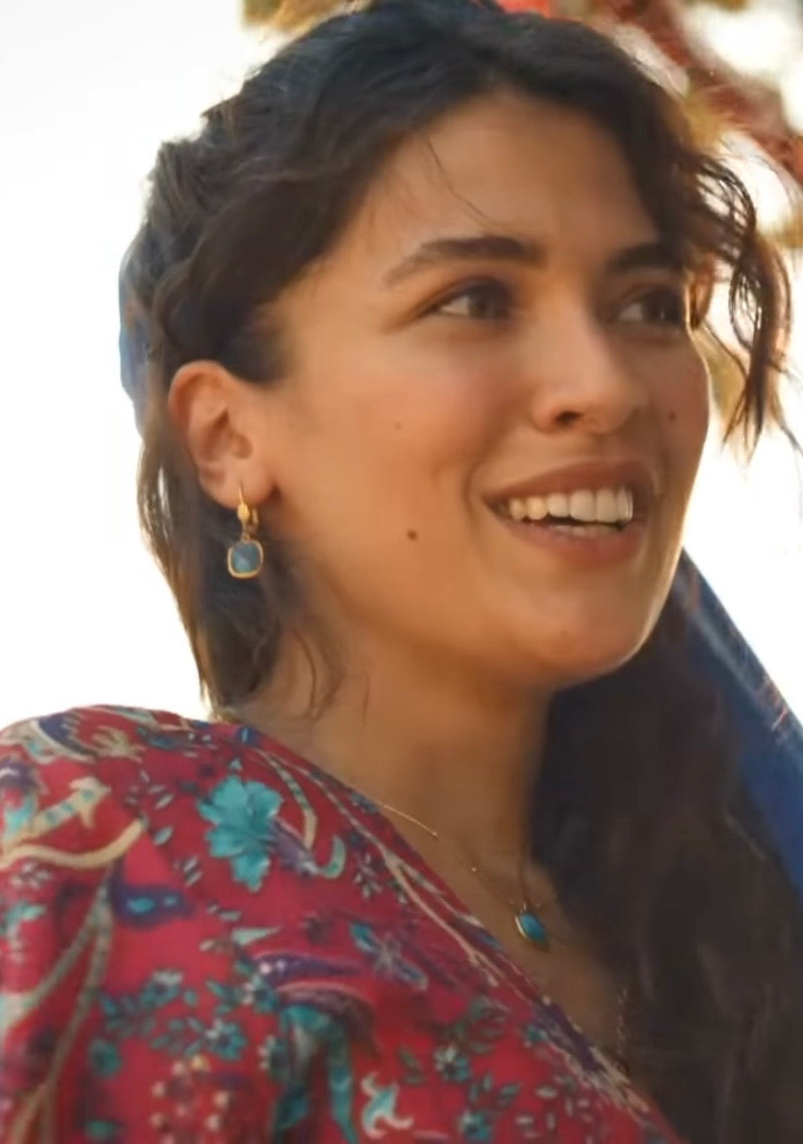 Yıldız Maviş Kolye Küpe Set