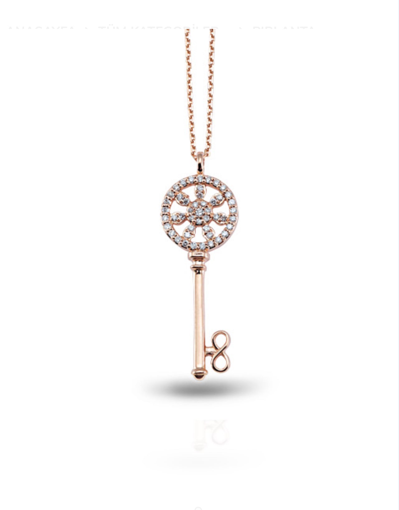 Diamond Key Necklace