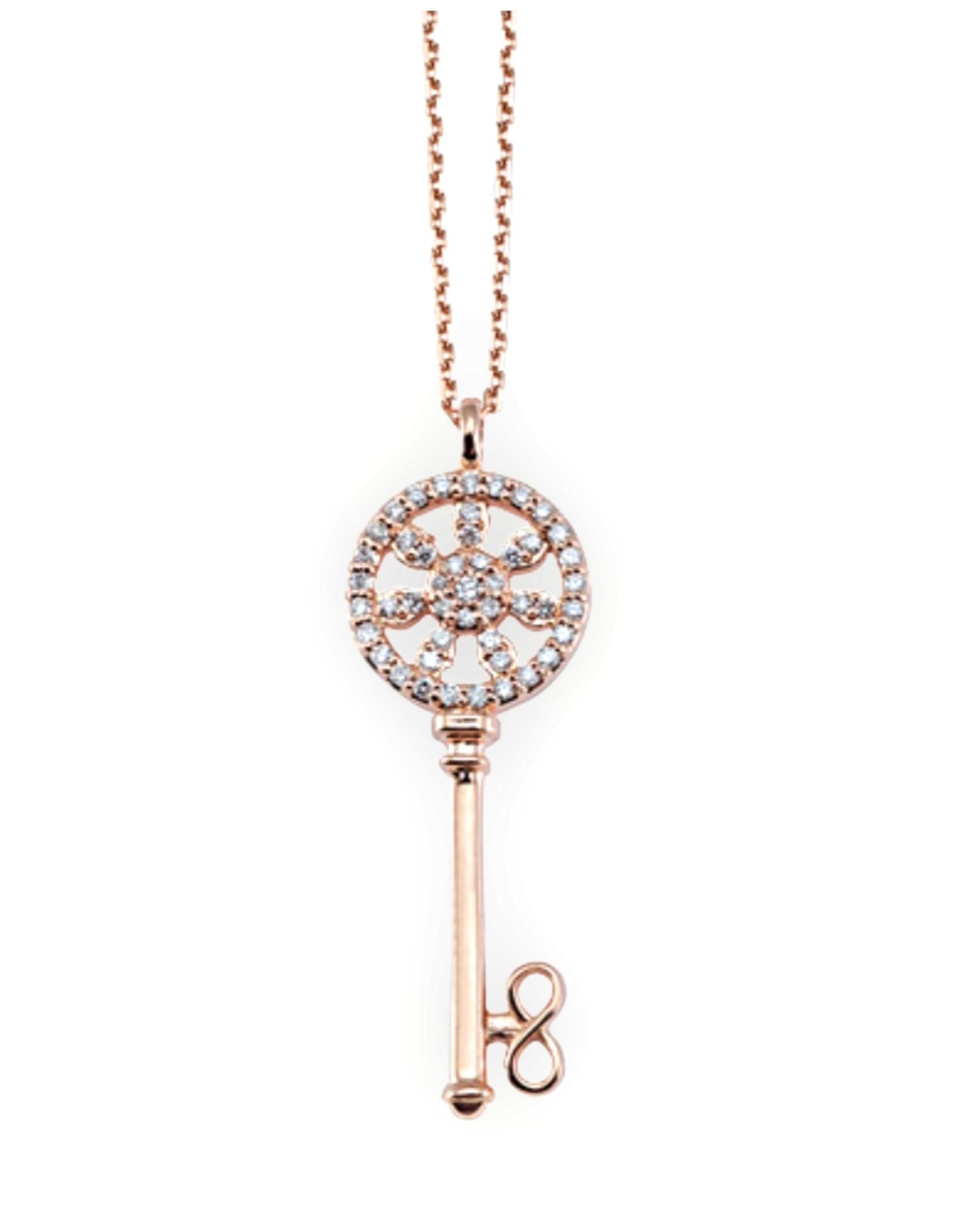 Diamond Key Necklace