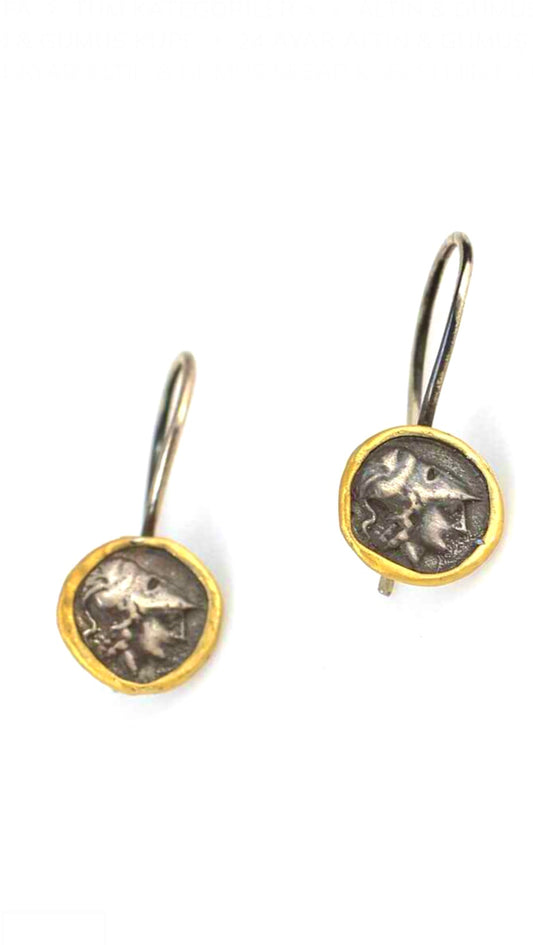 Gold Ceaser Earrings