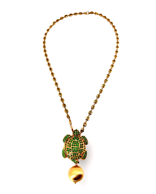 Green Turtle Necklace