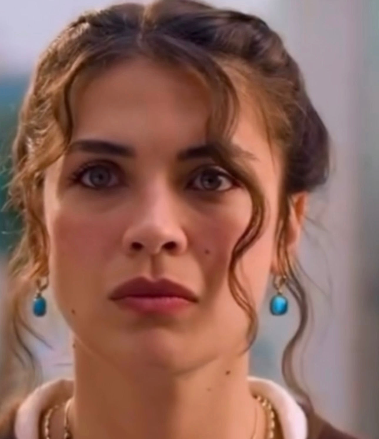 Halef Yıldız Mavi Artisan Küpe