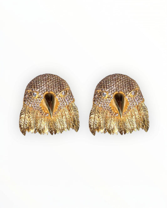 Diamond Eagle Earrings