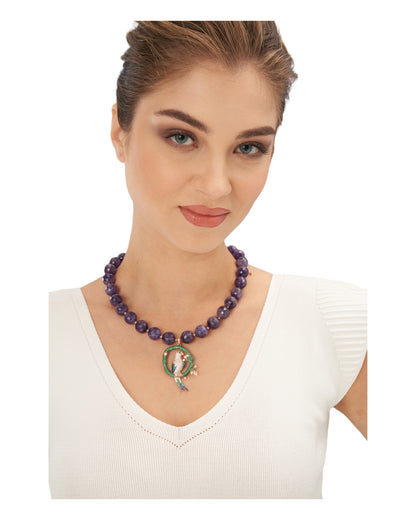 Parrot Amethyst Necklace