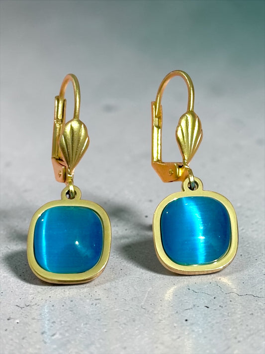 Halef Yıldız Mavi Küpe