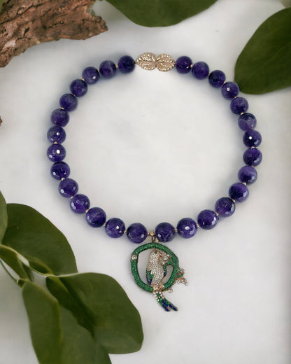 Parrot Amethyst Necklace