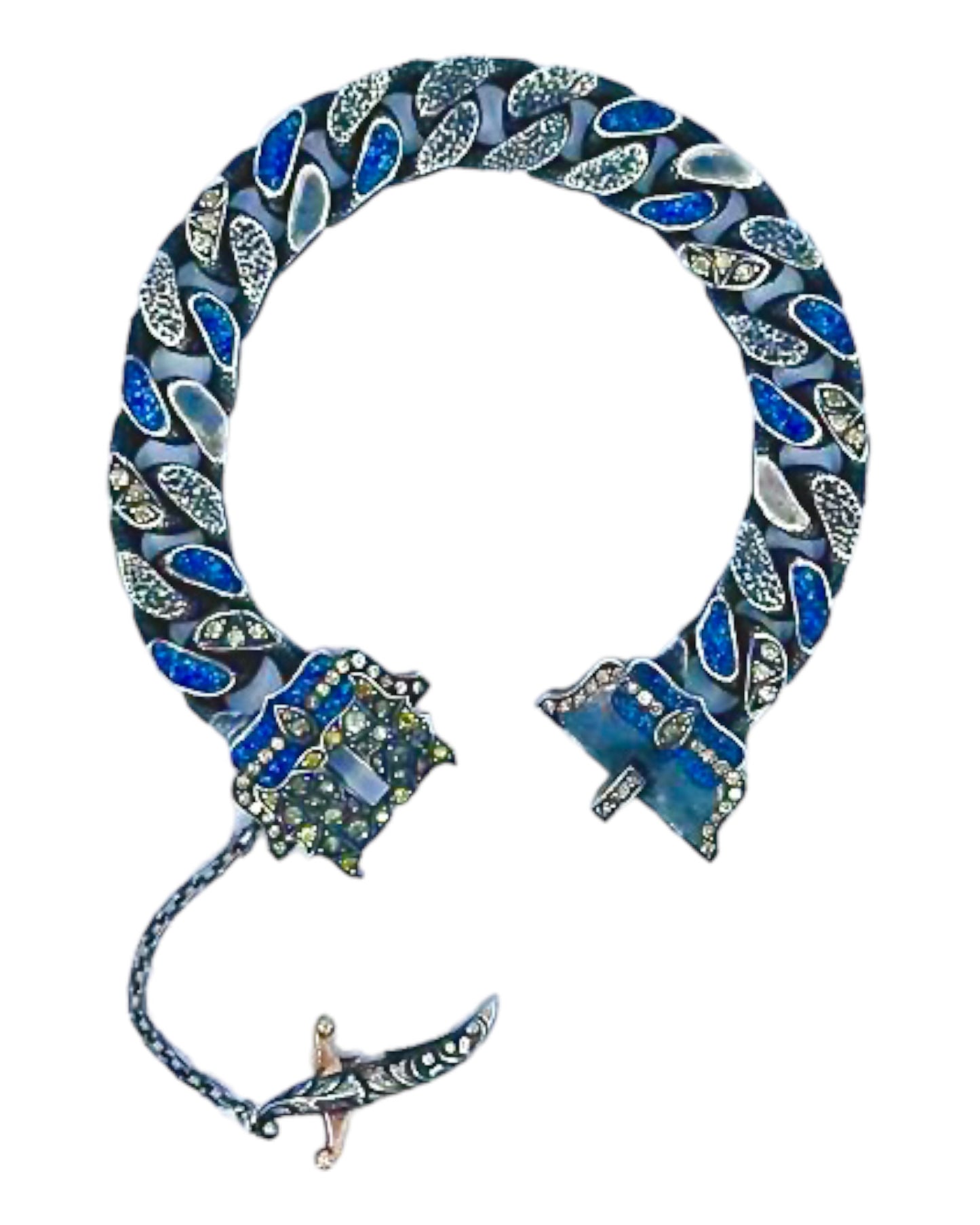 Blue Dagger Bracelet