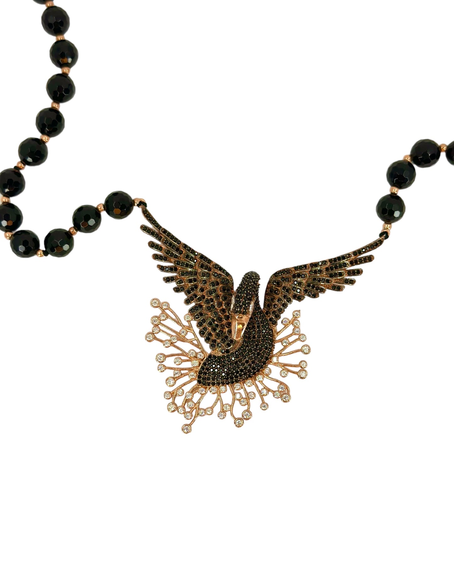 Black Swan Onyx Necklace