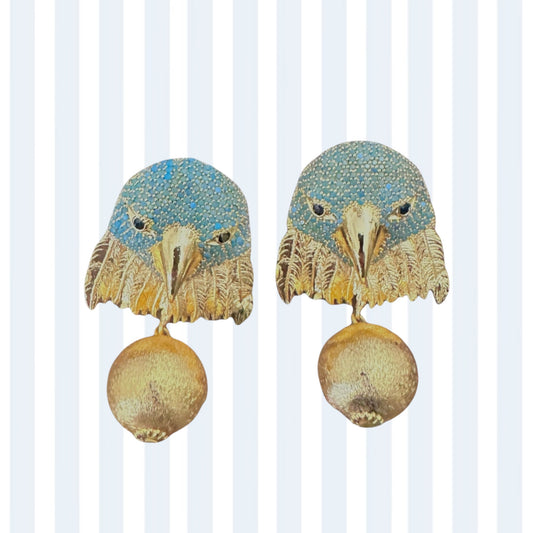 Blue Eagle Earrings