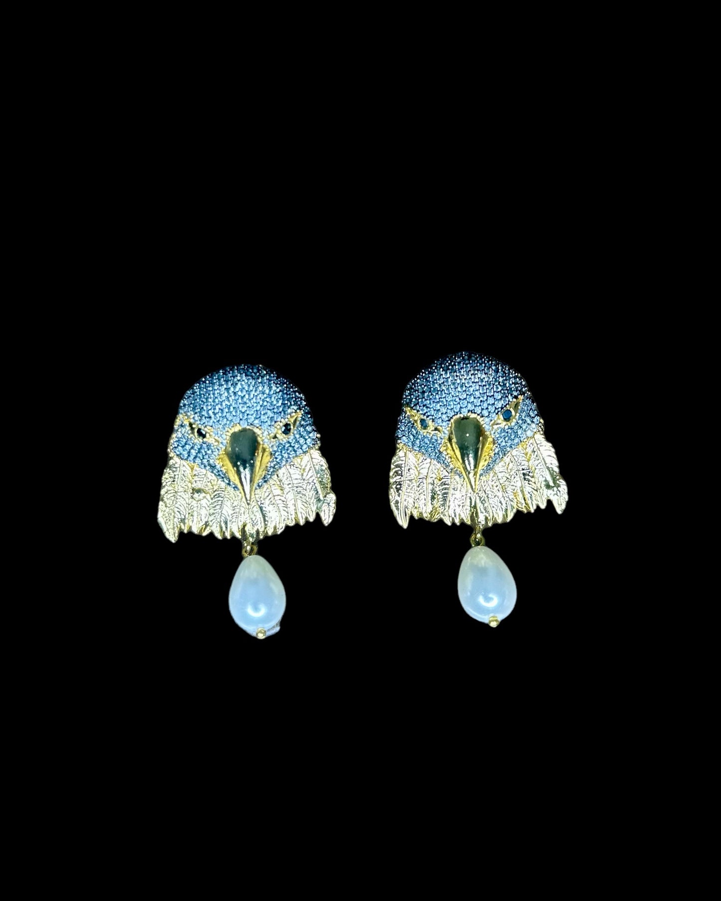 Pearl Eagle Earrings