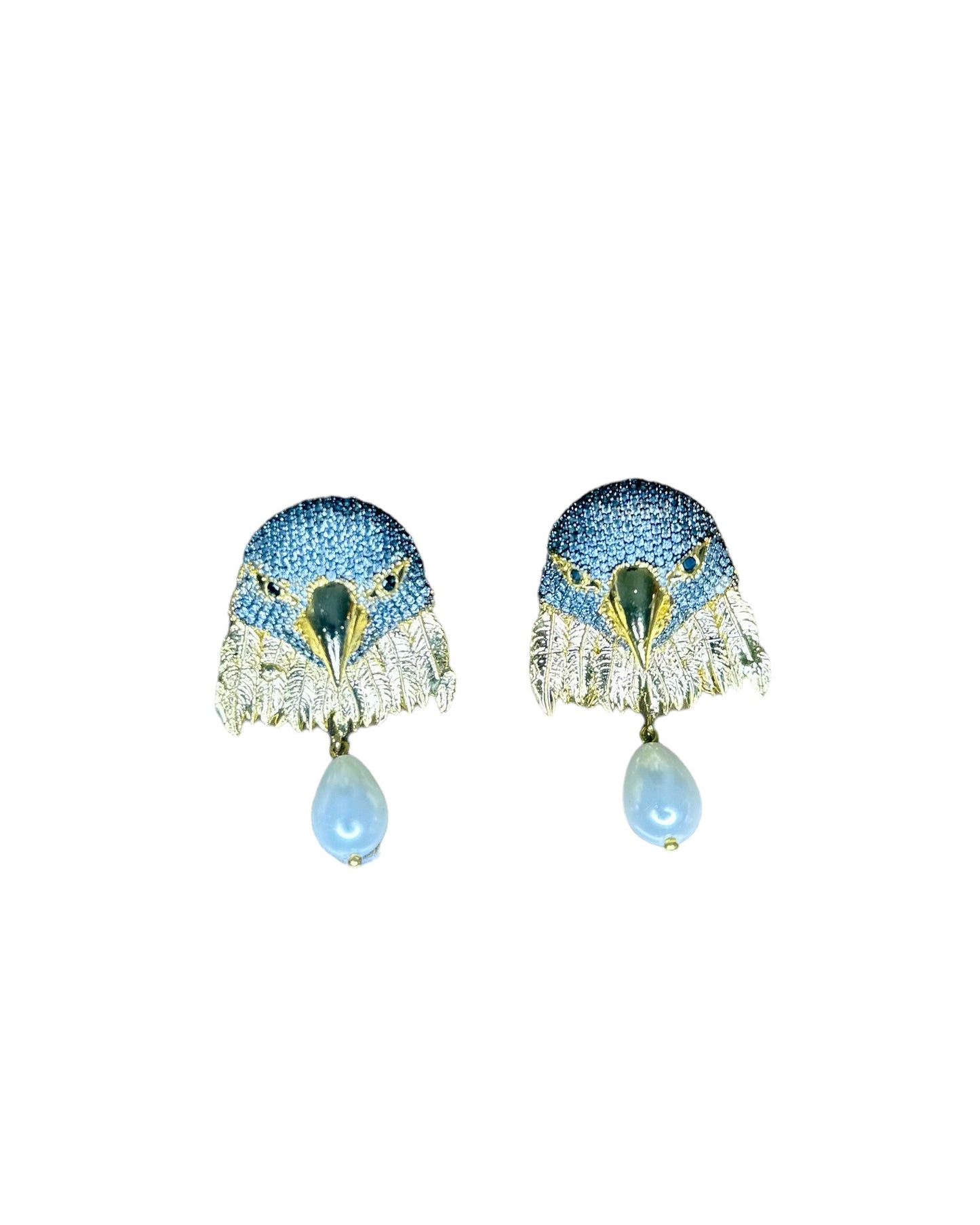 Pearl Eagle Earrings