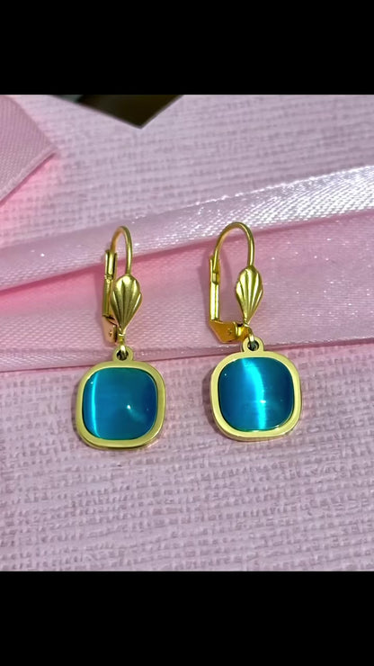 Yıldız Maviş Kolye Küpe Set