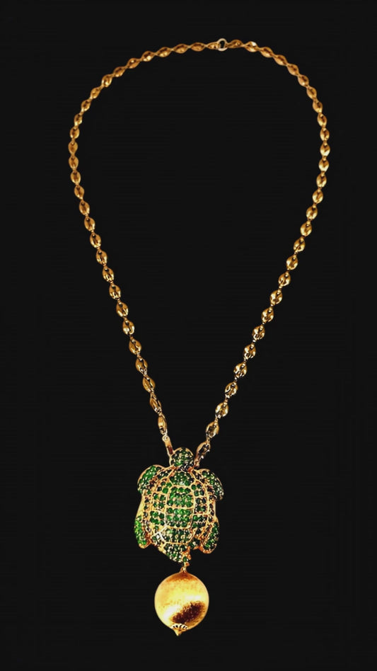 Green Turtle Necklace
