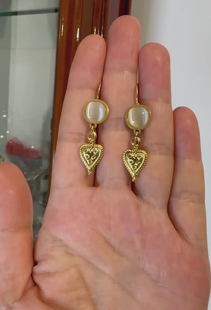 Halef Yildiz Heart Earrings